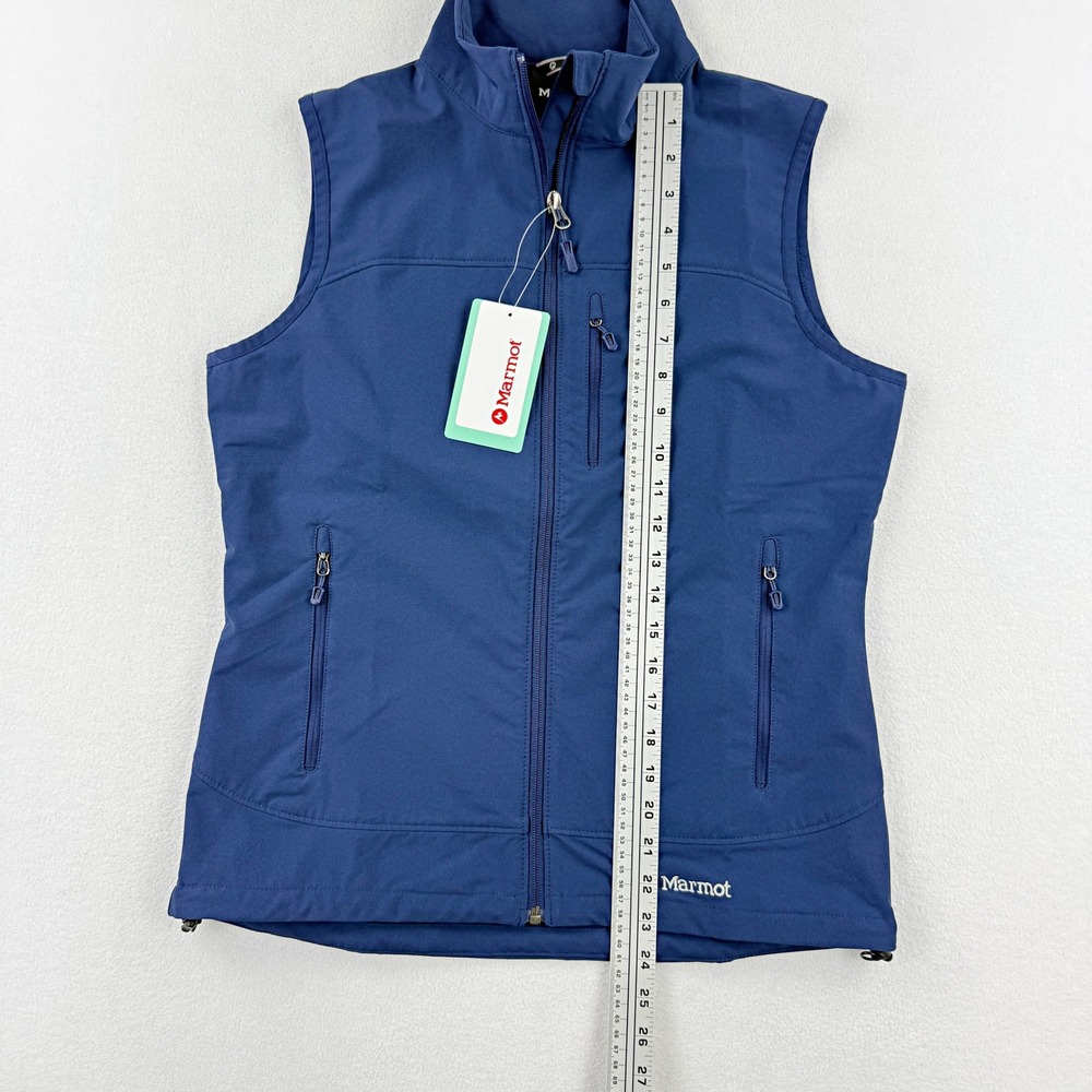 Marmot Tempo Vest / Womens Size M / Arctic Navy Full Zip Sleeveless Jacket NEW - Picture 8 of 9